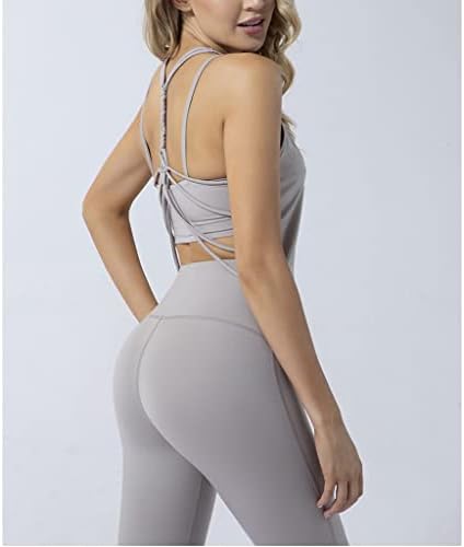 Ponit 3pcs Fitness Athletic Clothing Yoga Conjunto de beleza Hollow Back Blouse Blouse Treno de fitness