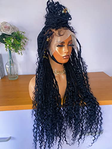 Deusa cigana de Cashaam Locs Locs Wig de renda para mulheres negras 20/30/40 polegadas