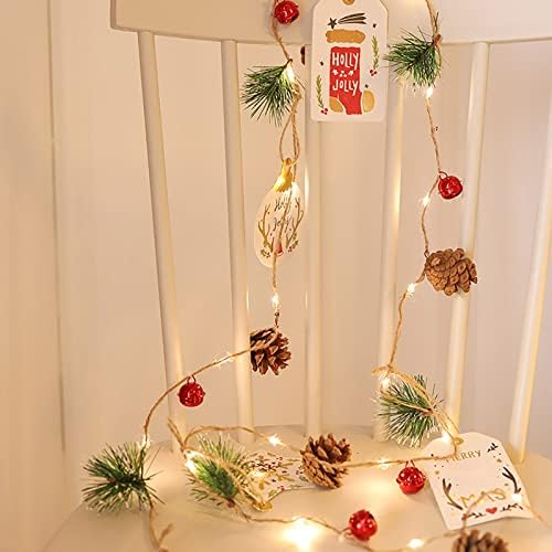 Luzes de barbante de cartão de natal janela de decoração de Natal