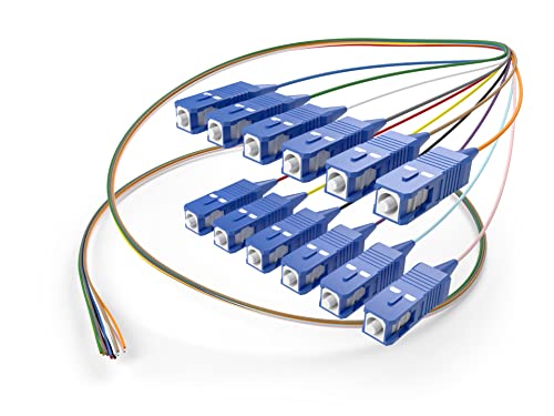Speedalite UNC 1M de fibra óptica SingleMode 9/125 St para abrir 12 fios, 1 metro, desnudado