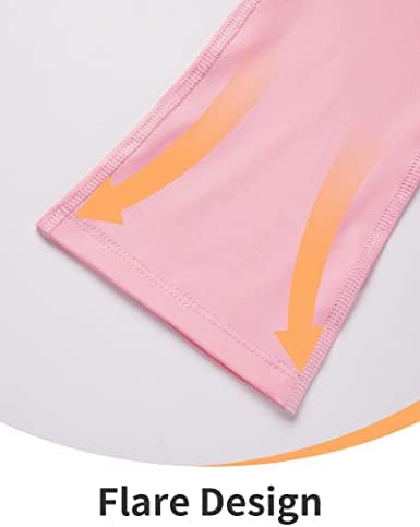 Leggings de bootcut para meninas adolescentes tamanho 14-16 anos de idade pura atlética rosa adorável calça de ioga ativa