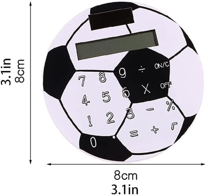 Calculadora de depila calculadora redonda calculadora portátil de futebol criativo calculadora solar calculadoras de papelaria estudantil