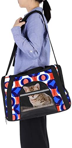 Pop Color Block Pet Carrier Bag, mochila de mochila aprovada pela companhia aérea, bolsa respirável portátil para viagens
