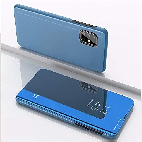 Lemaxelers Compatível com iPhone 12 Case Design de espelho Clear View Flip Ultra Slim Protecter Shell com tampa protetora
