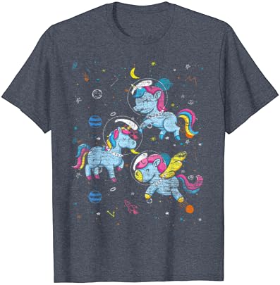 Planetas espaciais externos do astronauta T-shirt Unicorn T-Shirt
