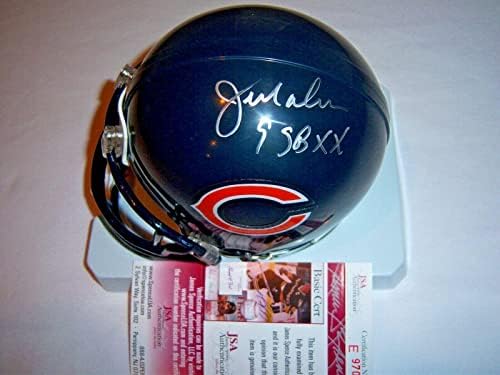 Jim McMahon BYU, Chicago Bears SBXX JSA/CoA Mini capacete assinado - Mini capacetes autografados da NFL