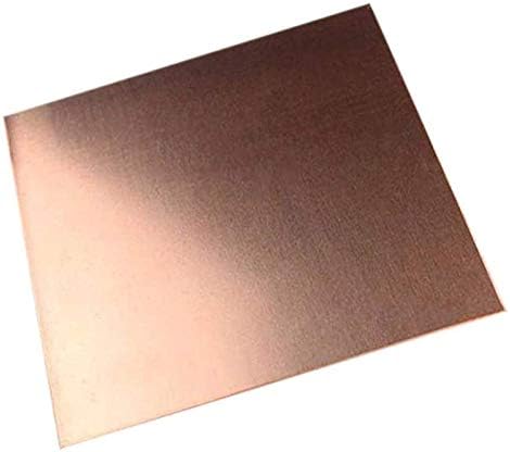 Folha de bronze Huilun Folha de cobre Folha de metal de cobre Fazendo, 4mm x 200 mm x 200 mm de placas de latão