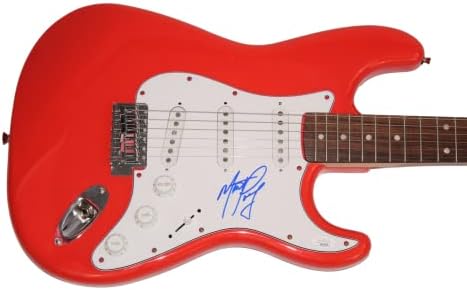 Carne Meatle Boloff Michael Lee Aday assinou autógrafo em tamanho real Fender Stratocaster GUITAR Fora do inferno