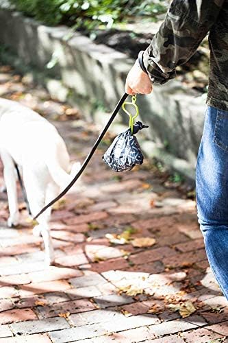 Dooloop the Hands Free Dog Poop Solder - Carregue o saco de resíduos de animais com acessório de coleira anexável para caminhada