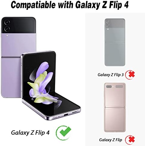 Potok [2 pacote] para Samsung Galaxy Z Flip 4 Câmera Lente Protetor, 9H Filme de lente de câmera de vidro temperado,