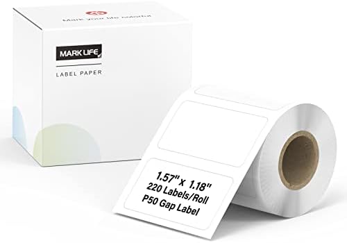 Máquina de fabricante de etiquetas MarkLife com 2 fitas Impressora de etiqueta de código de barras - Mini portátil