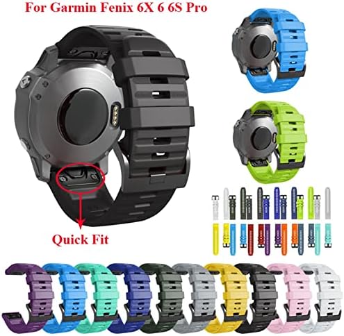 Irfkr para Garmin Fenix ​​7 / 7x / 7s Redução rápida Silicone Watch Band Wrist Strap Smart Watch EasyFit Band Strap