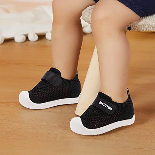 BMCityBM Baby menino Sapatos de menina de menina respirável sapatos de caminhada
