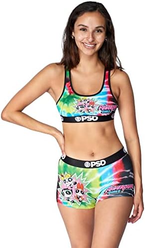 PSD Womens Powerpuff Tie Dye Sports Bra Multi XS