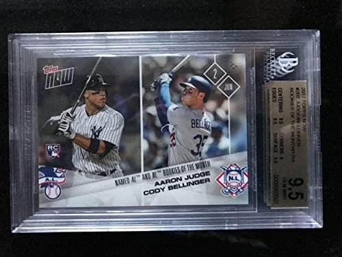 Aaron Juiz/Cody Bellinger 2017 Topps Now Rookies of the Month BGS 9.5 Gem Mint - Baseball Slabbed Rookie Cards