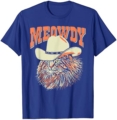 MEOWDY! Música country engraçada Cat de gato de cowboy chapéu vintage