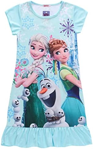 Garotas congeladas Anna elsa vestido infantil crianças pijamas vestido noturno vestido de princesa Disney Roupas
