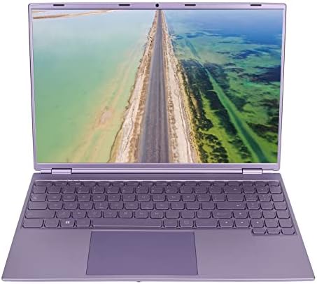 Laptop de 16 polegadas, 12 GB de RAM 2.0GHz Laptop CPU CPU CPU, câmera Front 2MP HD 30FPS, 1920x1200 Resolução IPS Display para
