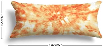 Utf4c laranja abstrato background tiche tintina travesseiro corporal algodão 20 x 54 adultos macios com travesseiro