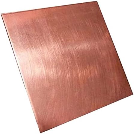 Zhengyyuu Brass Placa de cobre Folha de folha de cobre Metal 4x4 polegadas para artesanato Reparos Espessura elétrica de