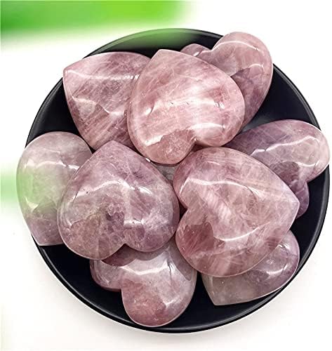 Ruitaiqin shedu 1pc natural rosa rosa cristal amor amostra de coração cura de pedra polida pedras para decoração doméstica