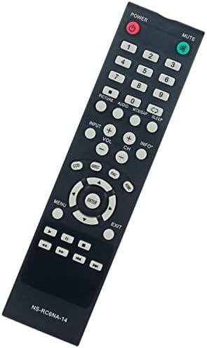 Controle remoto de substituição NS-RC6NA-14 Aplicável para insígnia TV HDTV NS-24E40SNA14 NS-32D20SNA14 NS24E40SNA14 NS32D20SNA14