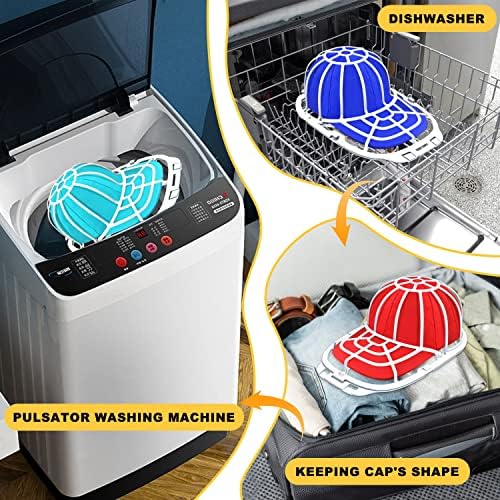 Lavadora de chapéu de 2 -embalagem Fododo para máquina de lavar - Adultos e crianças lavadora de boné de beisebol para máquina