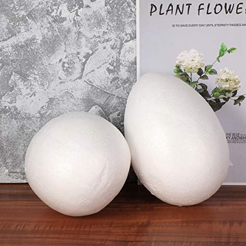 2pcs crianças ovos de espuma de espuma branca ovos de espuma de páscoa Poliestireno Modelagem de espuma de espuma Bolas