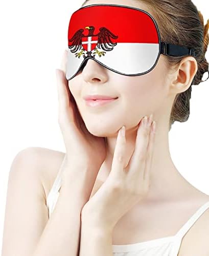 Bandeira de Viena Sleeping Blacefold Mask, capa de sombra de olho fofo com cinta ajustável para homens homens à noite