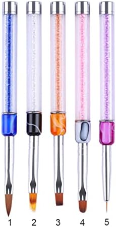Yfwjd gel pincel liner pintando caneta desenho acrílico para unhas gradiente shinestone handle uph arte ferramenta
