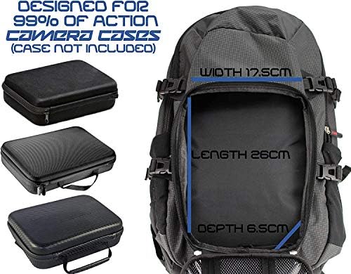 Backpack da câmera de ação da Navitech com cinta de tórax integrada - compatível com a câmera de ação Akaso V50 X Snorkeling