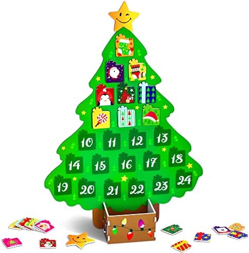 Contagem regressiva de Natal - contagem magnética até os brinquedos do calendário do advento de Natal para crianças decorações