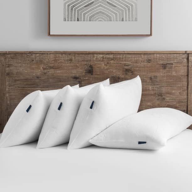 O travesseiro de cama confortável, tamanho rei, 4 pacote
