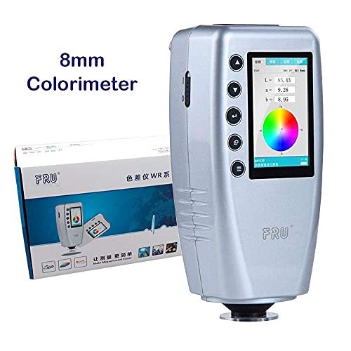 YFYIQI preciso de 8mm colorímetro colorido medidor de cor diferenciador de tester analisador com 10000 função de armazenamento de