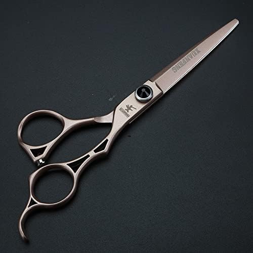 Xuanfeng pinking 6 440c aço alça oca de tesoura de cabelo cortes de tesoura para casa ou barbeiro cortando tesoura e tesoura de afinação