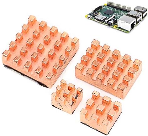 4 peças Refrigendo o dissipador de calor de cobre para framboesa Pi 4b 1g 2g 4g VGA RAM resfriamento de calorosos