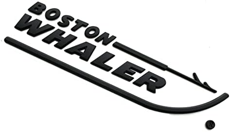 1PC Boston Whaler Emblem 3D Digite placa de nome Letter Tamanho 8-3/4 x 2 Peel e Stick