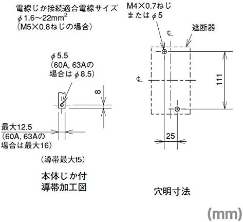 Mitsubishi Electric NV63-CV 2P 20A 30mA Disjuntores de Leakagem Terra da Terra NN NN