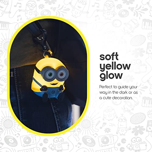 Minions Clip Light, Night Light, Portable Light, Backpack Acessories, Battery Operated Lights, Clipe de Carabiner,