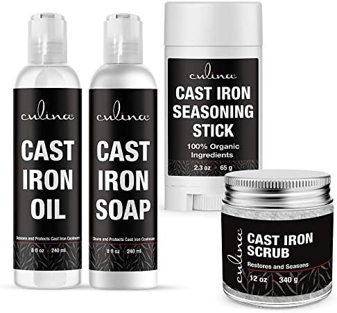 Culina Cast Tealthing Sticking & Soap & Oil Conditioner & Restoring Scrub | Todos os ingredientes naturais | Melhor