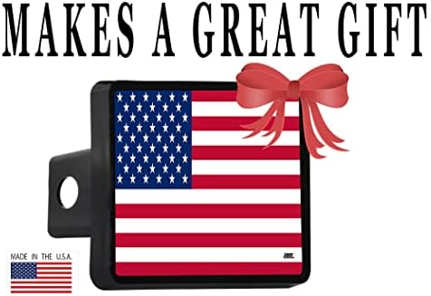 EUA American Flag Trailer Hitch Cover Plug US Patriótico Old Glory