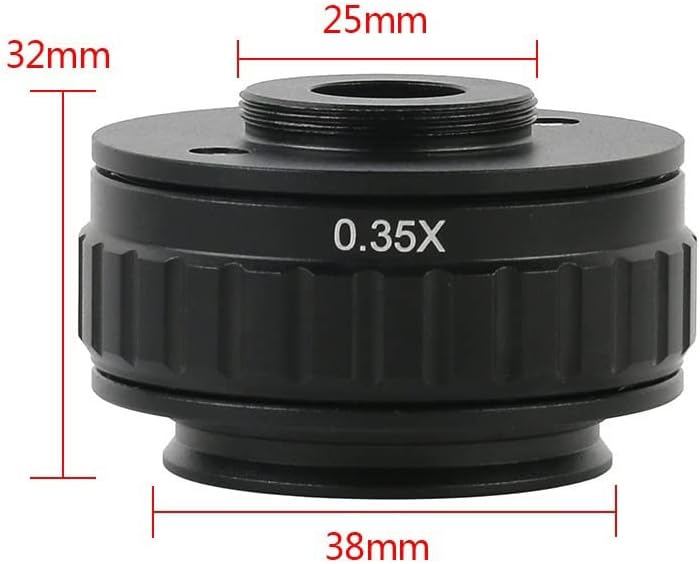 Kit de acessórios para microscópio para adultos 1x 0,35x 0,5x Lente adaptador 38mm C-montagem C-montagem TRINOCULAR TELEO