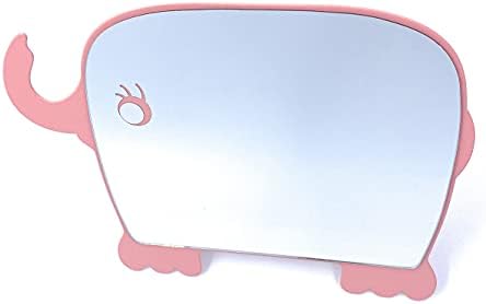 Espelho de crianças aeisage para meninas espelho de mesa fofo espelho compacto espelho rosa com suporte de maquiagem de maquiagem de