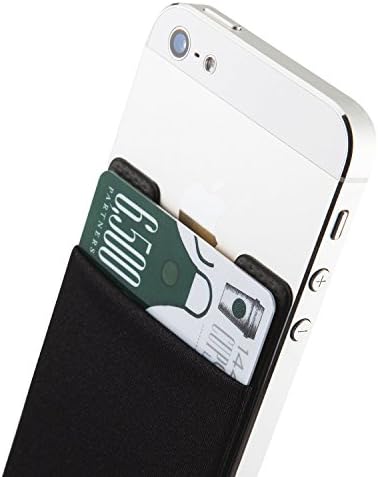 Sinjimoru Basic Cell Telefone Stick Stick, suporte para cartão de telefone para trás do telefone funcionando como carteira adesiva para