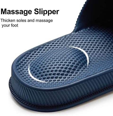 Flipers internos offuop para homens massagearem massagear sapatos de chuveiro aberto de chuveiro de banho de banho anti-deslizamento