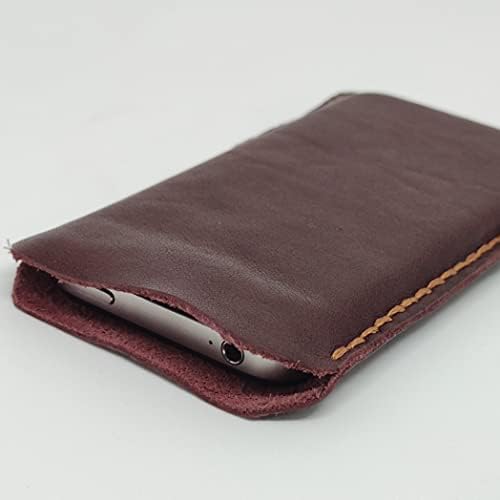Caixa de bolsa de coldre de couro coldsterical para LG K22, capa de telefone de couro genuíno artesanal, capa de bolsa de