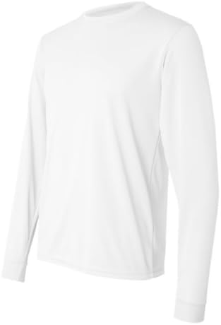 Augusta Sportswear Wereture Wicking S-S-Shert S-Modela Longa, XL, White