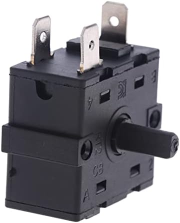 Codificador Brewix Switch 1 PCS AC 250V 16a 3pin 5pin Aquecedor da sala elétrica Codificador seletor de interruptor rotativo