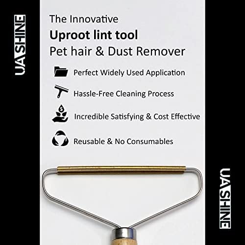 Uashine Uloot Lint Cleaner Pro não danifica pêlos de animais e removedor de peles - removedor de fiapos de animais