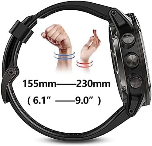 KFAA Sport Leather Watch Band Strap for Garmin Fenix ​​6x 6 Pro 5x 5 mais 3 HR 935 945 22 26mm EasyFit Raple Raple